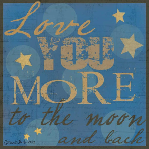 Love You More White Modern Wood Framed Art Print by DiPaolo, Dan
