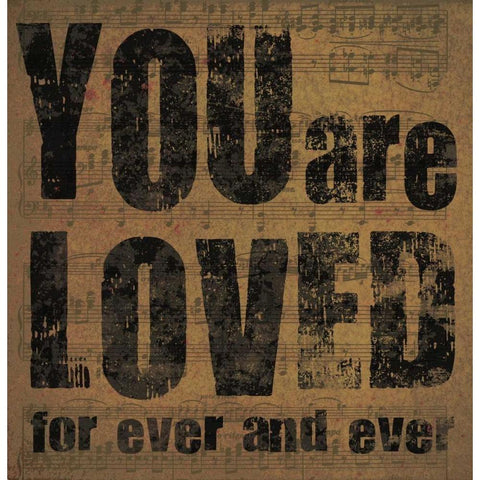 You Are Loved White Modern Wood Framed Art Print by DiPaolo, Dan