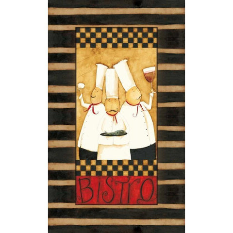 Our Bistro Black Modern Wood Framed Art Print with Double Matting by DiPaolo, Dan