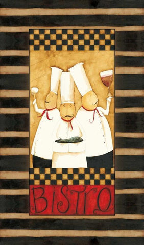 Our Bistro White Modern Wood Framed Art Print with Double Matting by DiPaolo, Dan