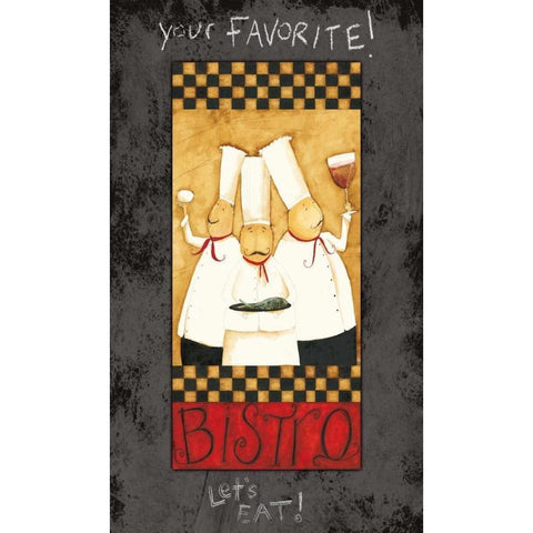 New Bistro Black Modern Wood Framed Art Print with Double Matting by DiPaolo, Dan