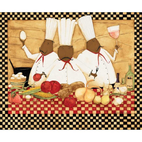 Loves To Cook Black Modern Wood Framed Art Print with Double Matting by DiPaolo, Dan