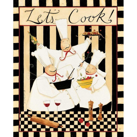 Many Chef Gold Ornate Wood Framed Art Print with Double Matting by DiPaolo, Dan