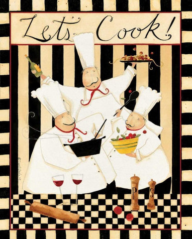 Many Chef Black Ornate Wood Framed Art Print with Double Matting by DiPaolo, Dan