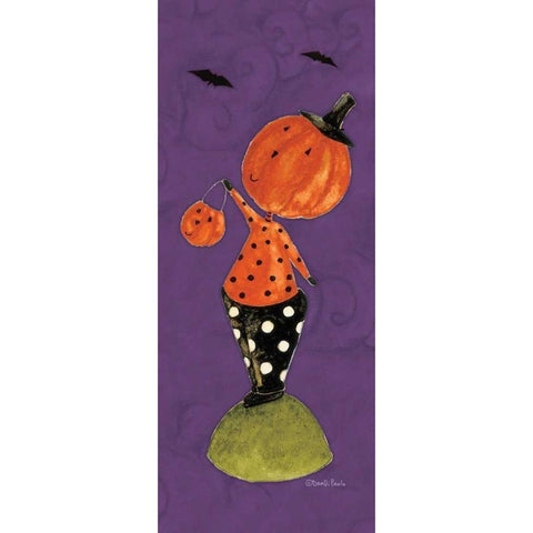 Purple Boy Black Modern Wood Framed Art Print by DiPaolo, Dan