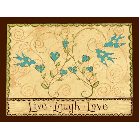 Love Black Modern Wood Framed Art Print by DiPaolo, Dan