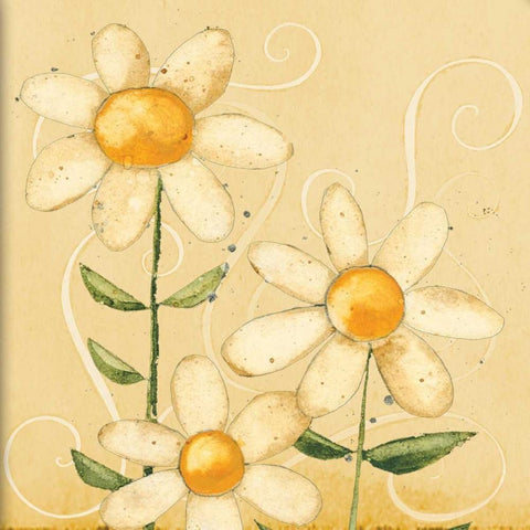 Spring Floral White Modern Wood Framed Art Print by DiPaolo, Dan