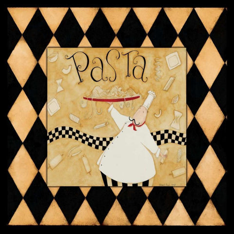 A Little Pasta White Modern Wood Framed Art Print by DiPaolo, Dan