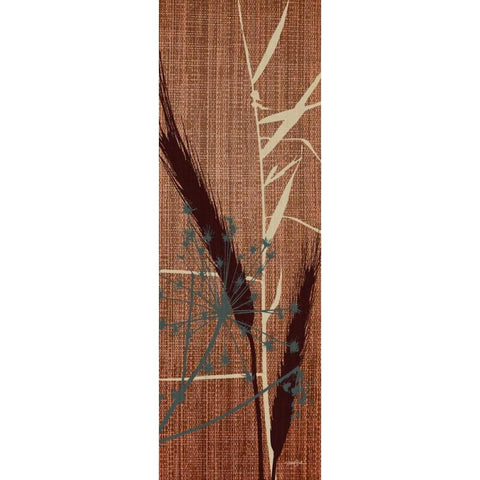 Grasses 2 Warm Black Modern Wood Framed Art Print by Stimson, Diane