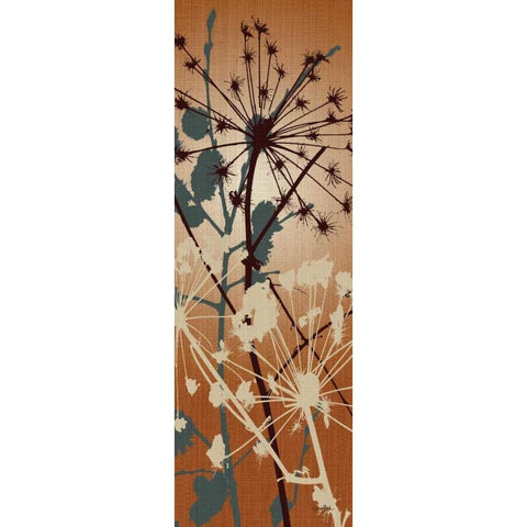 Grasses 3 Warm Black Modern Wood Framed Art Print with Double Matting by Stimson, Diane