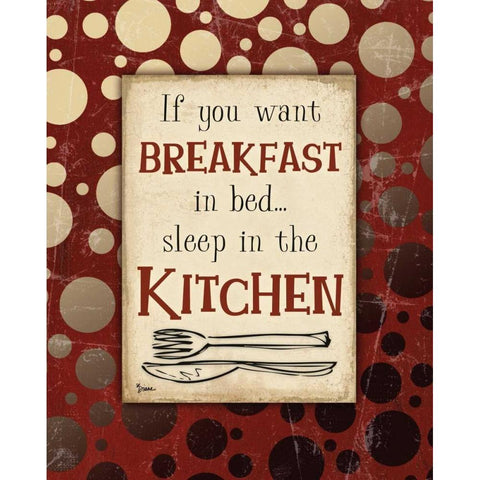 Breakfast Kitchen White Modern Wood Framed Art Print by Stimson, Diane