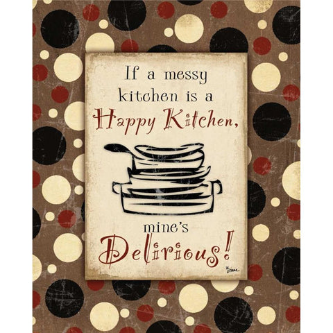 Kitchen Delirious Gold Ornate Wood Framed Art Print with Double Matting by Stimson, Diane