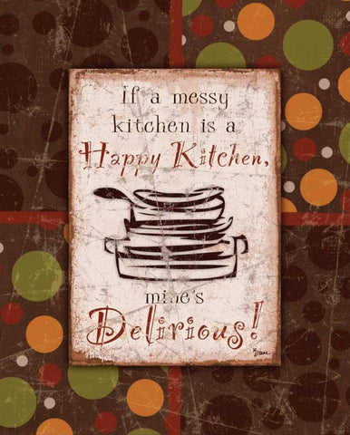 Kitchen Delirious Spice White Modern Wood Framed Art Print with Double Matting by Stimson, Diane