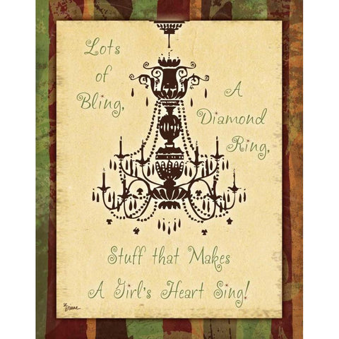 Spice Chandelier 1 White Modern Wood Framed Art Print by Stimson, Diane