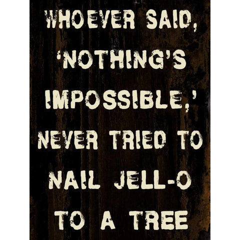 Nothing Impossible White Modern Wood Framed Art Print by Stimson, Diane