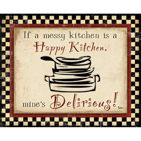 Kitchen Delirious Gold Ornate Wood Framed Art Print with Double Matting by Stimson, Diane