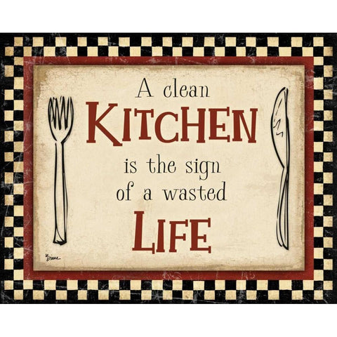 Kitchen Life White Modern Wood Framed Art Print by Stimson, Diane