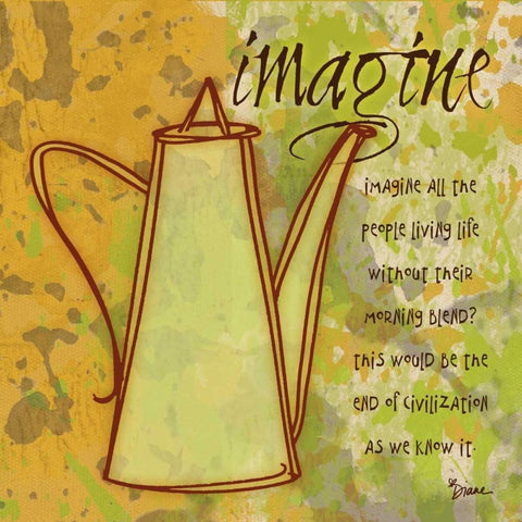 Imagine Carafe Brown Black Modern Wood Framed Art Print by Stimson, Diane