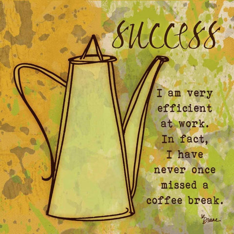 Success Carafe White Modern Wood Framed Art Print with Double Matting by Stimson, Diane