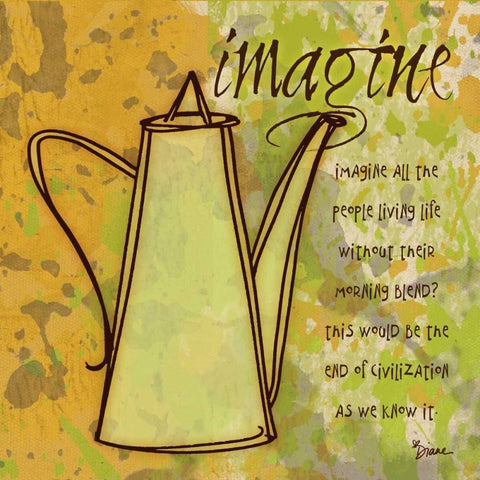 Imagine Carafe Gold Ornate Wood Framed Art Print with Double Matting by Stimson, Diane