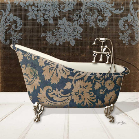 Lacey Tub 5 White Modern Wood Framed Art Print by Stimson, Diane