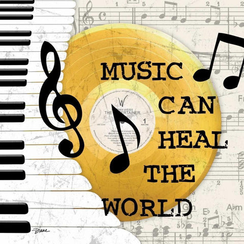 Gold Record 1 Gold Ornate Wood Framed Art Print with Double Matting by Stimson, Diane