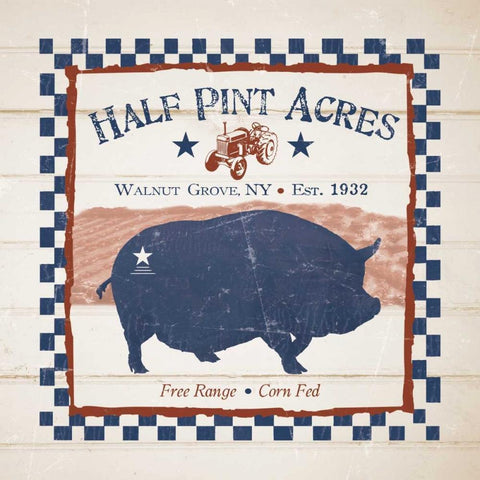 Half Pint Acres Black Ornate Wood Framed Art Print with Double Matting by Stimson, Diane