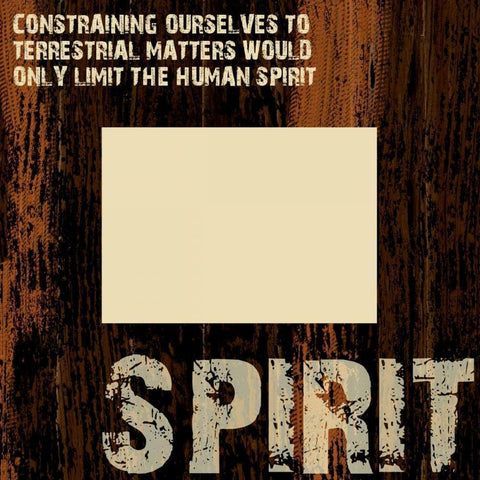 Spirit Grunge White Modern Wood Framed Art Print by Stimson, Diane