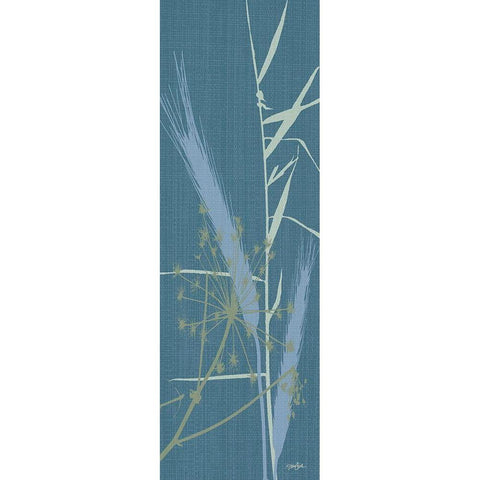 Grasses 2 Black Modern Wood Framed Art Print with Double Matting by Stimson, Diane