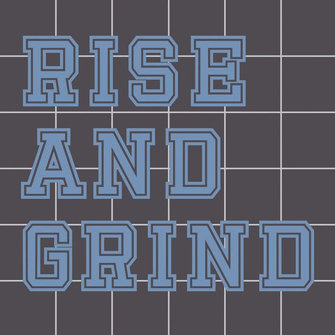 Rise And Grind White Modern Wood Framed Art Print by Stimson, Diane