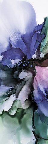 Vibrant Floral 2 White Modern Wood Framed Art Print with Double Matting by Debs, Emma Catherine