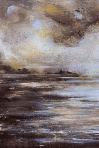 Light and Shadow White Modern Wood Framed Art Print with Double Matting by Debs, Emma Catherine