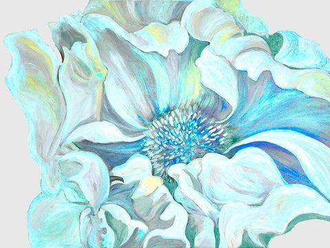 Vibrant Flower Black Ornate Wood Framed Art Print with Double Matting by Debs, Emma Catherine
