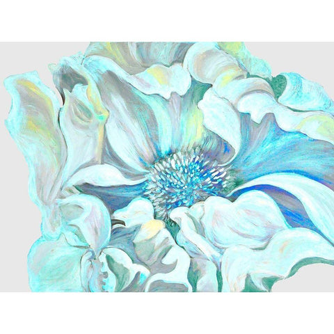 Vibrant Flower Black Modern Wood Framed Art Print by Debs, Emma Catherine