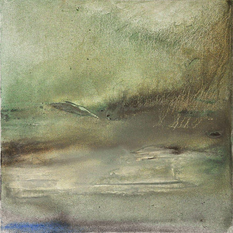 Primordial Vista 3 Black Ornate Wood Framed Art Print with Double Matting by Debs, Emma Catherine