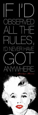 Rules White Modern Wood Framed Art Print with Double Matting by Rodriquez Jr, Enrique