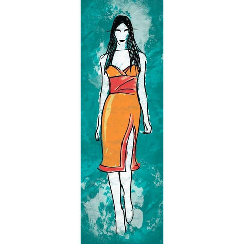 Runway Style White Modern Wood Framed Art Print by Rodriquez Jr, Enrique