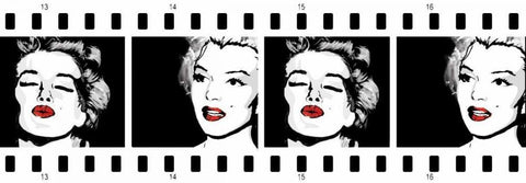 Monroe Strip 1 Black Ornate Wood Framed Art Print with Double Matting by Rodriquez Jr, Enrique