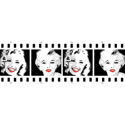 Monroe Strip 2 Black Modern Wood Framed Art Print with Double Matting by Rodriquez Jr, Enrique