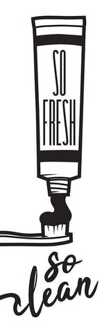 So Fresh So Clean White Modern Wood Framed Art Print with Double Matting by Rodriquez Jr, Enrique