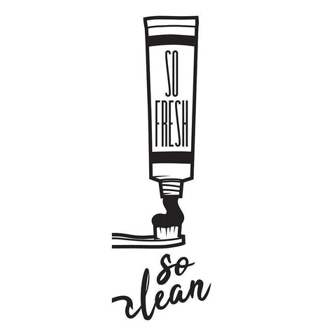 So Fresh So Clean Black Modern Wood Framed Art Print with Double Matting by Rodriquez Jr, Enrique