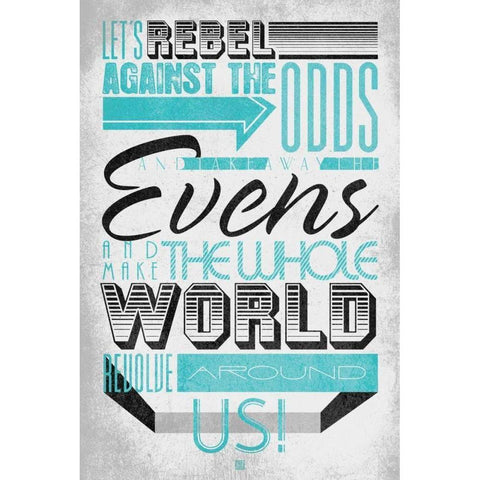 Rebel 3 White Modern Wood Framed Art Print by Rodriquez Jr, Enrique