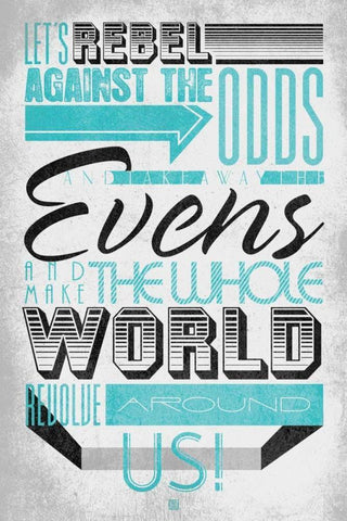 Rebel 3 Black Ornate Wood Framed Art Print with Double Matting by Rodriquez Jr, Enrique