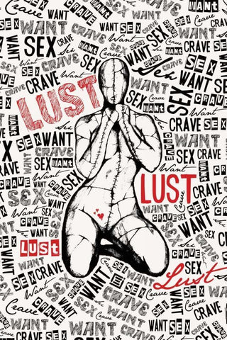 Lust White Modern Wood Framed Art Print with Double Matting by Rodriquez Jr, Enrique