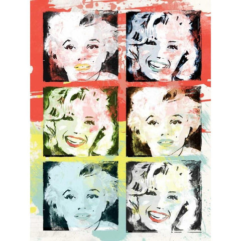 Monroe Painted D Gold Ornate Wood Framed Art Print with Double Matting by Rodriquez Jr, Enrique