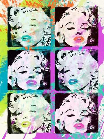 Monroe Painted E White Modern Wood Framed Art Print with Double Matting by Rodriquez Jr, Enrique