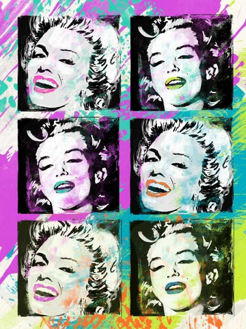 Monroe Painted F Black Ornate Wood Framed Art Print with Double Matting by Rodriquez Jr, Enrique