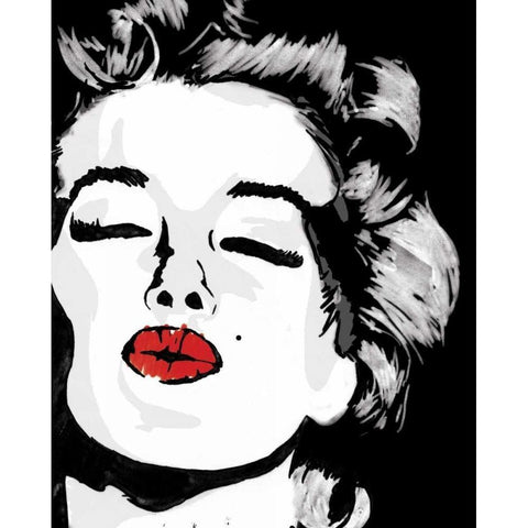 Monroe 5 Black Modern Wood Framed Art Print by Rodriquez Jr, Enrique