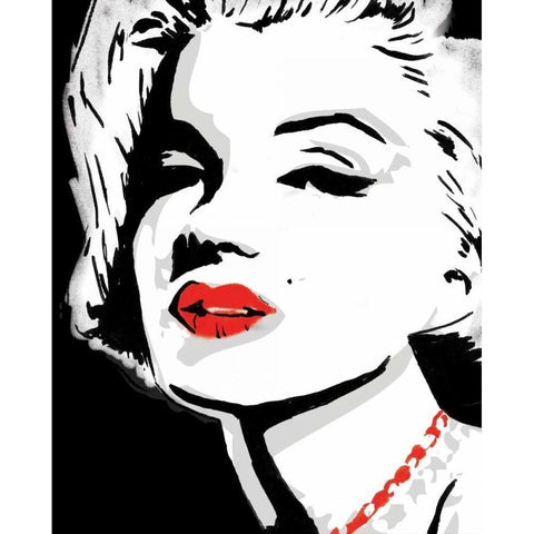 Monroe 6 White Modern Wood Framed Art Print by Rodriquez Jr, Enrique