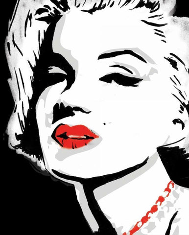 Monroe 6 White Modern Wood Framed Art Print with Double Matting by Rodriquez Jr, Enrique